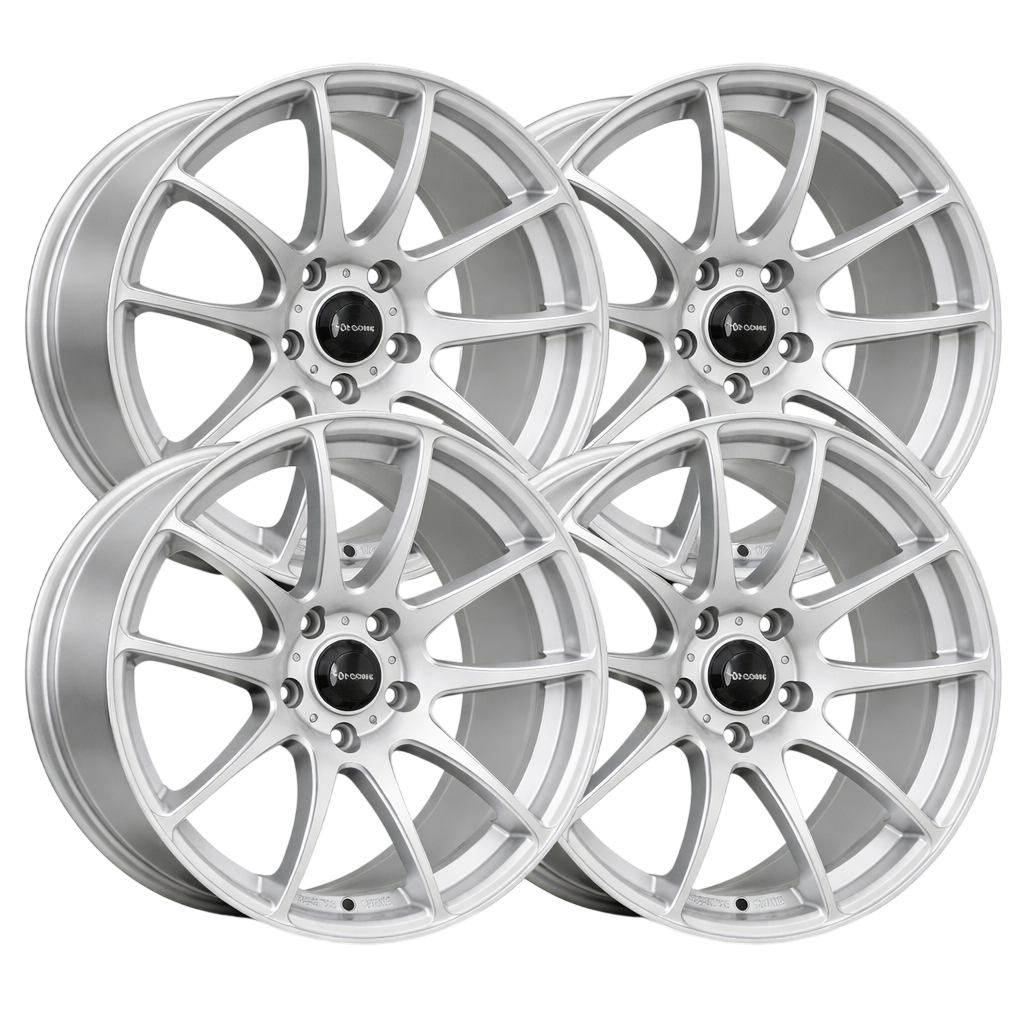 Vors TR4 17x8 +35mm (Set of 4) - Silver Machined Face // ヴォルス TR4 フルセット