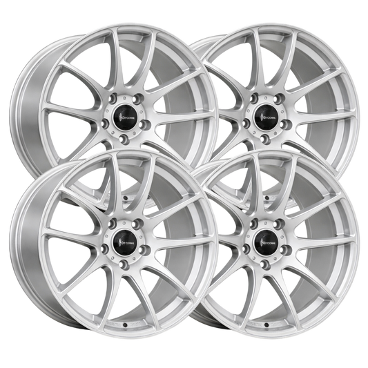 Vors TR4 17x8 +35mm (Set of 4) - Silver Machined Face // ヴォルス TR4 フルセット
