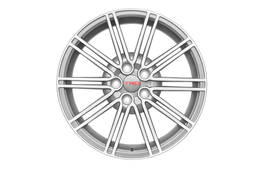 TOYOTA TRD 18x7.5 Genuine Alloy Wheel (PT758-03078) - Machined Silver // トヨタ TRD 18インチ 純正アルミホイール - マシニングシルバー