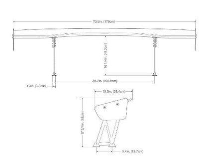 SEIBON Carbon Fiber GT-Style Rear Wing (70.5" Universal) // セイボン カーボンファイバー GTウィング
